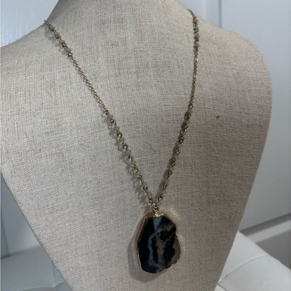 Stone Pendant Necklace